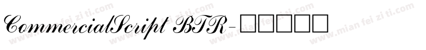 CommercialScript BTR字体转换